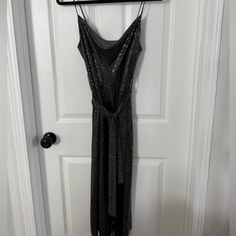 Zara Black Glitter Dress